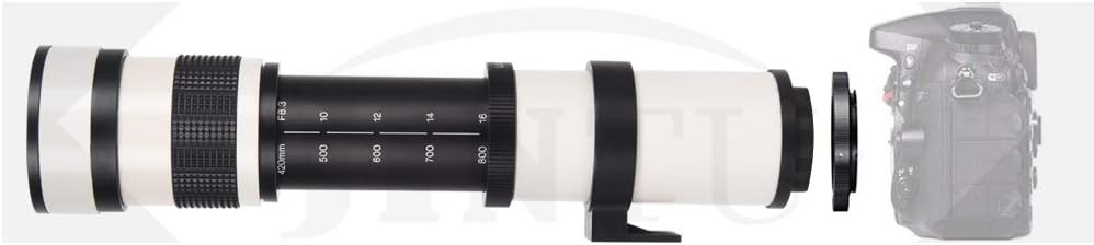420–800mm Telephoto Zoom Lens MF for Canon EOS Rebel T8i T7i T7 T6 T5 T4i T3i