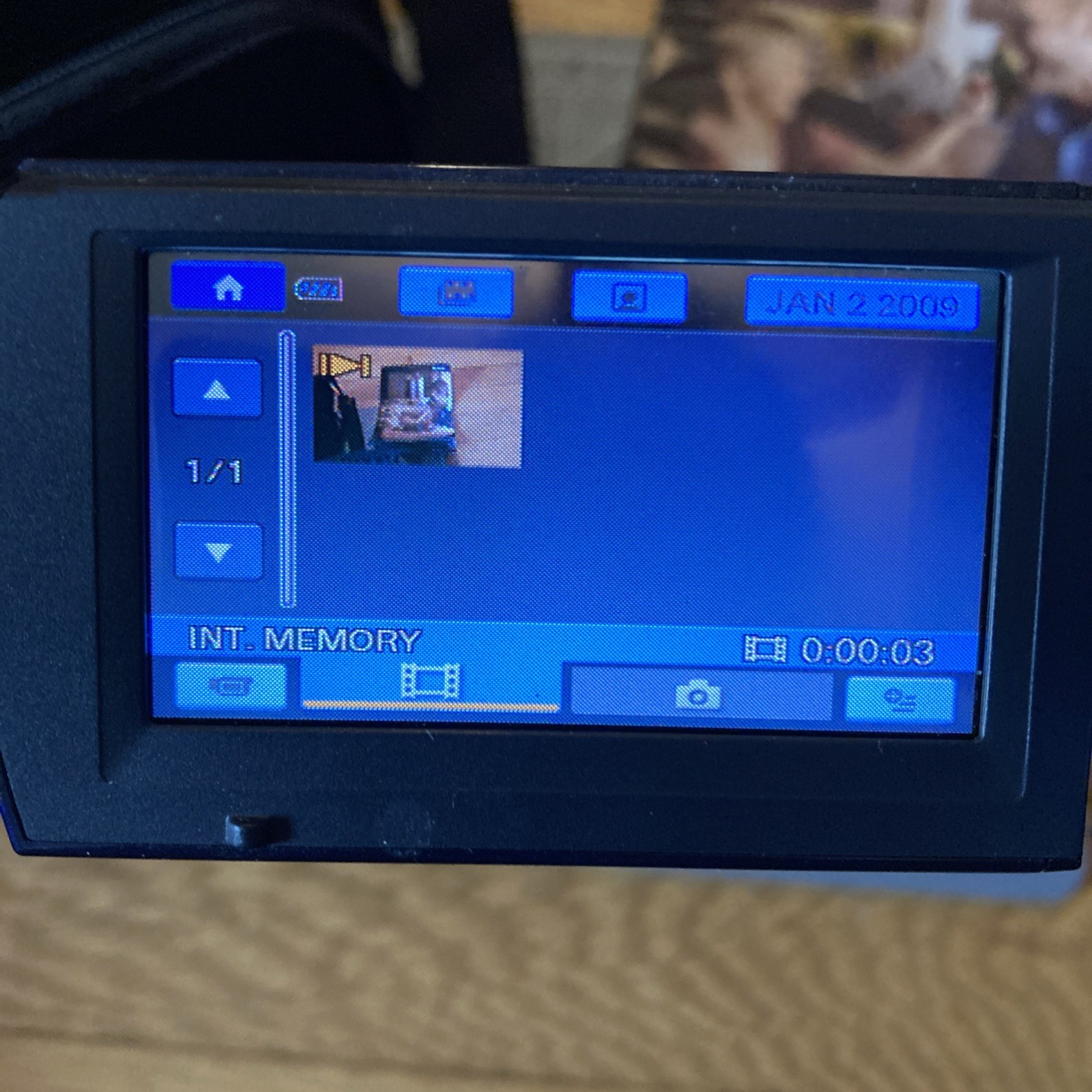 Sony DCR-SX40 Standard Definition Camcorder – Blue – Tested