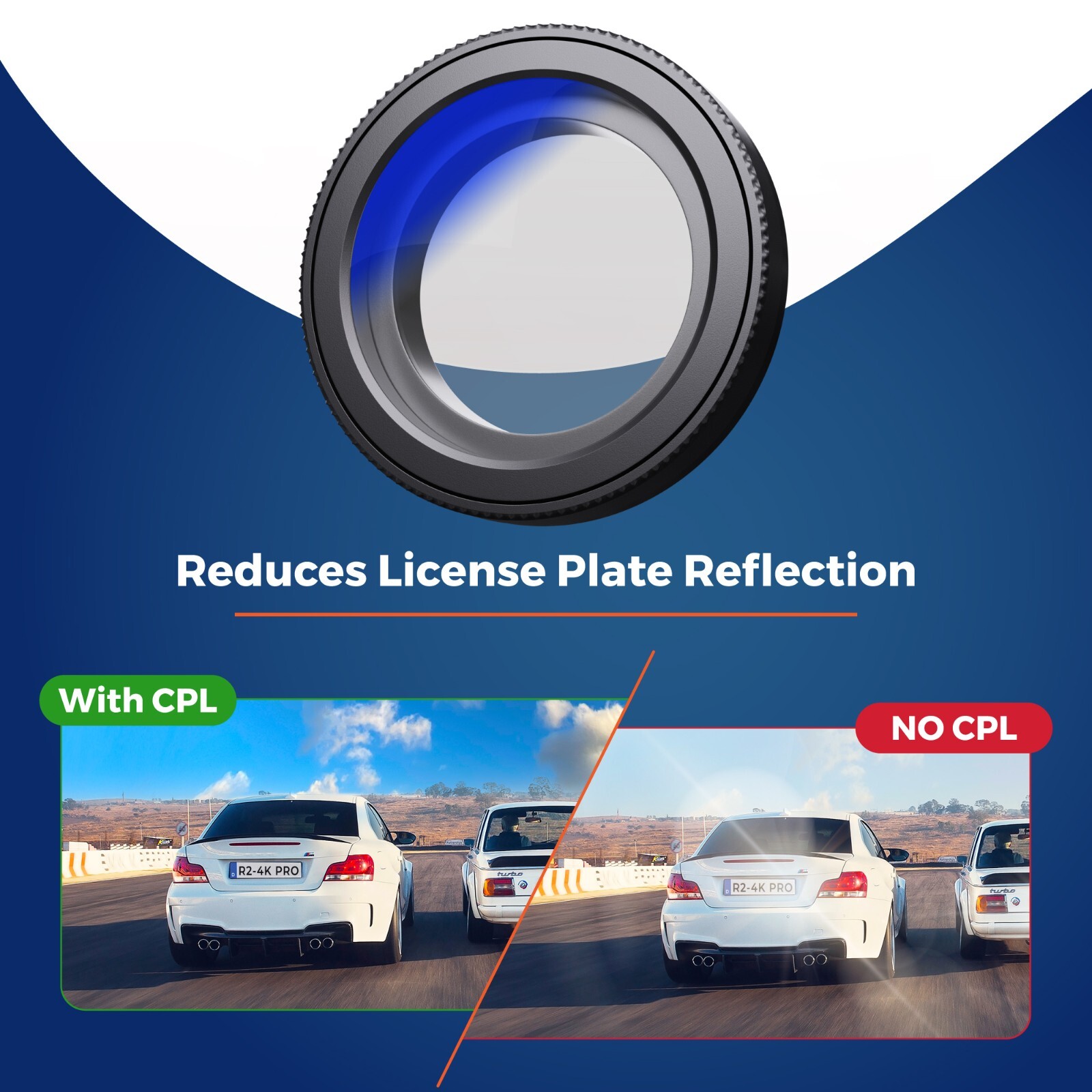 ROVE Ultimate CPL Circular Polarizer Filter for ROVE R2-4K & R2-4K PRO Dash Cams