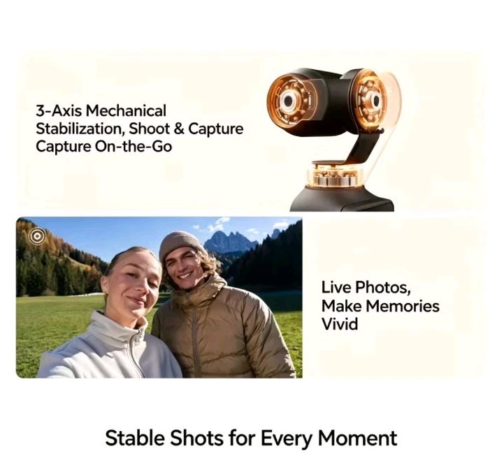 New DJI Osmo Pocket 4 4K/6K Pocket 1″ CMOS 4K Gimbal Camera Standard Kit 107GB