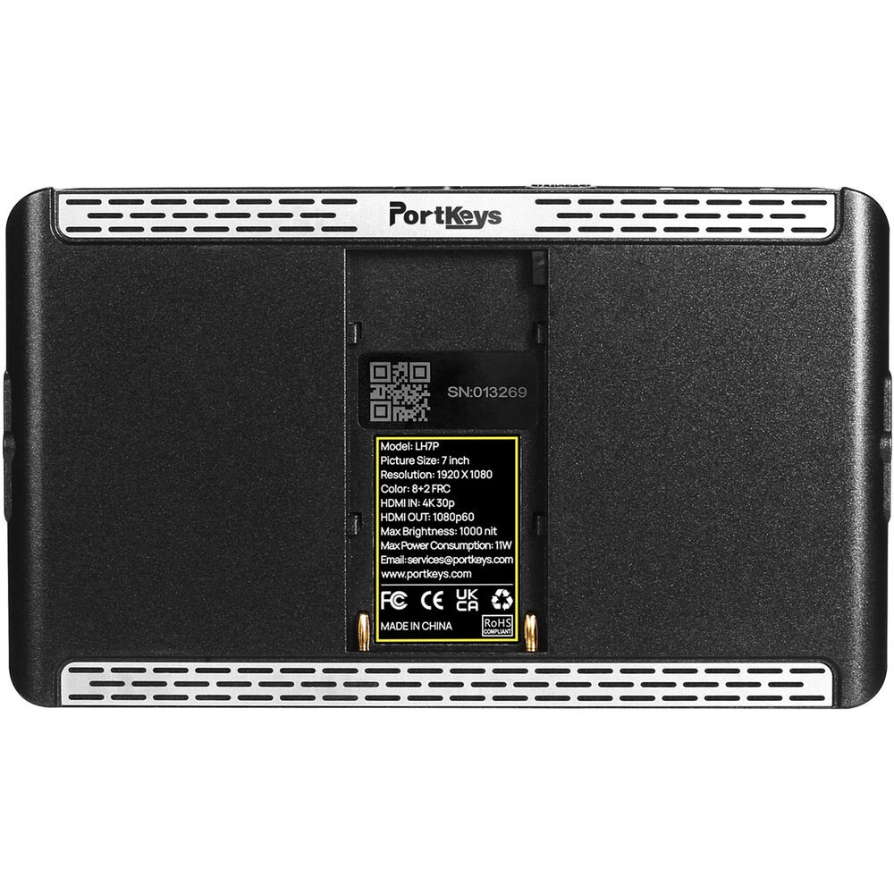 Portkeys LH7P 7in High-Bright Touch Monitor Wireless Ctrl Black Bundle 2 NP-F770