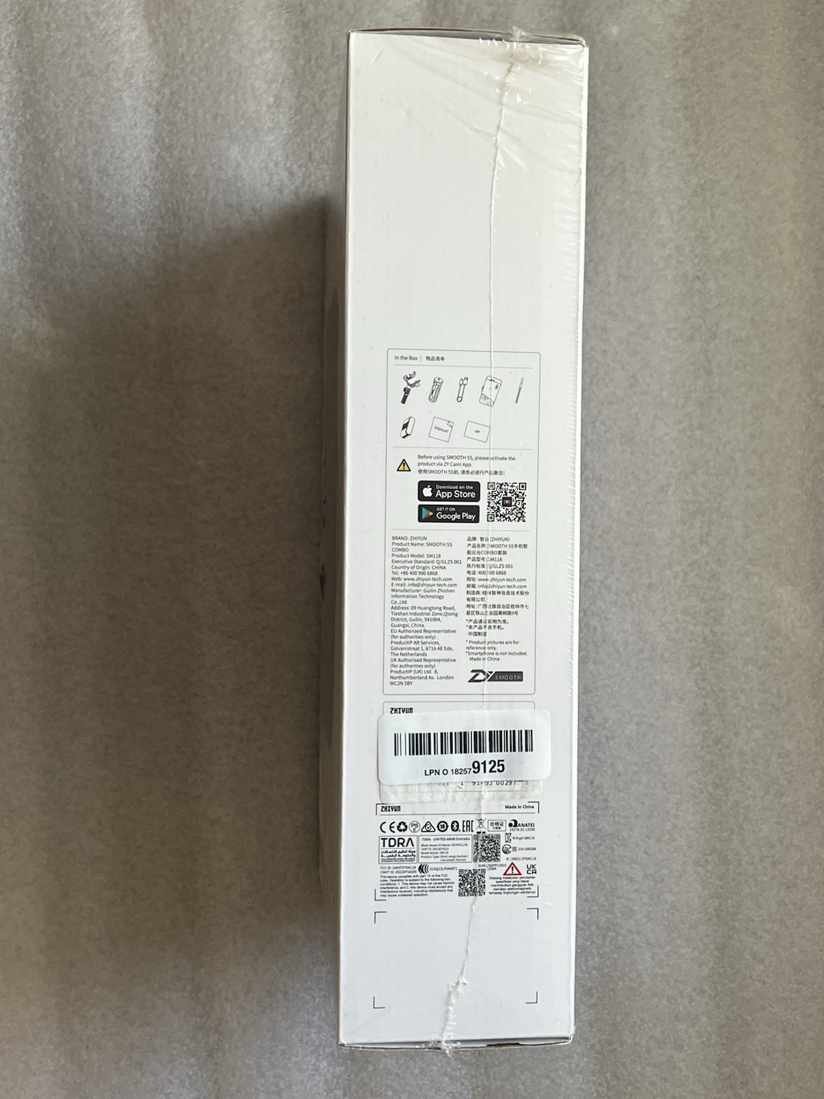 Zhiyun Smooth 5S 3-Axis Phone Gimbal Stabilizer Fill Light for iPhone Smartphone