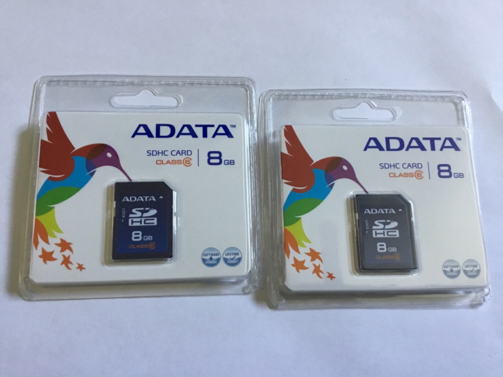 Lot of 2pcs 8gb ADATA SDHC Memory Card for SDHC Nikon canon cameras