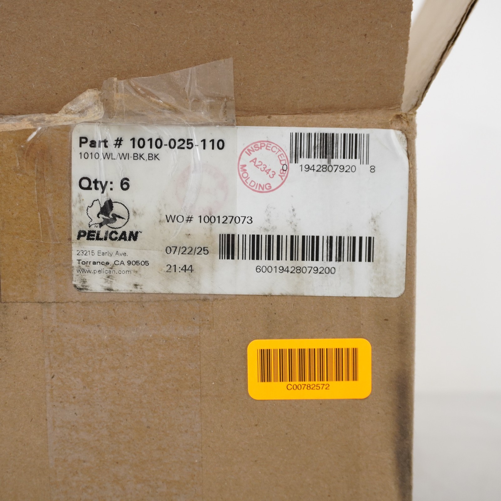 Pelican 1010 Watertight, Crushproof, And Dustproof Micro Cases In Black Set Of 6