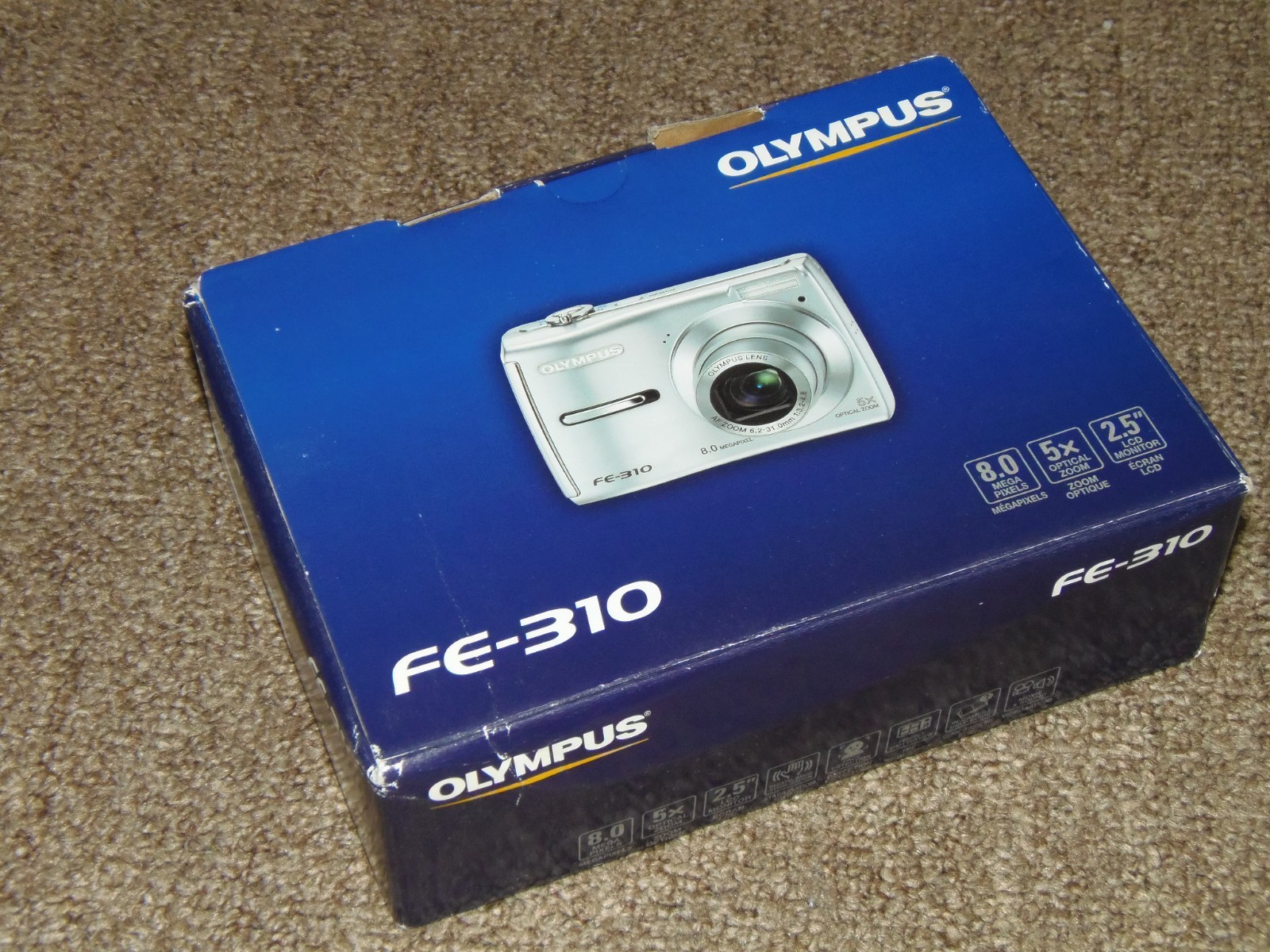 New Olympus FE-310 Digital Camera 8MP Orange