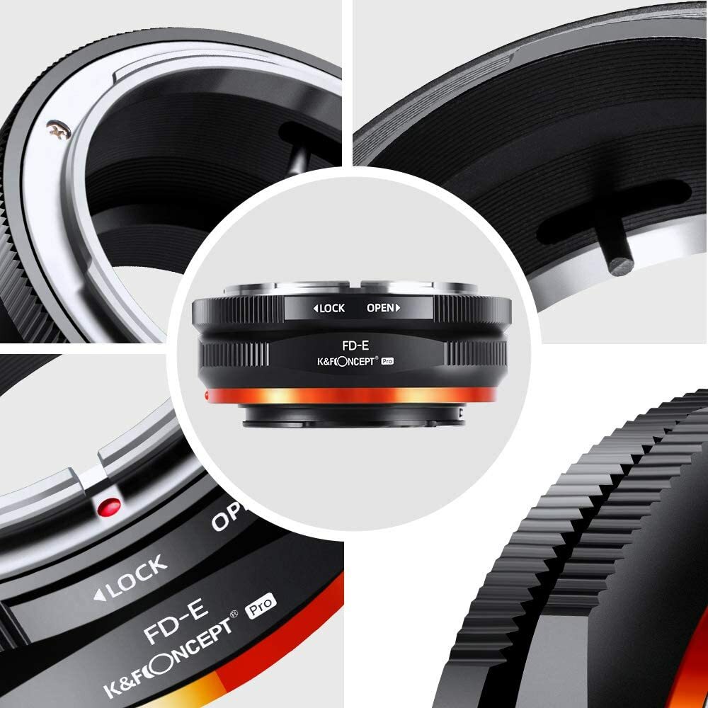 FD to E Mount Lens Mount Adapter Comaptible for Canon FD FL Mount Lens to E NEX