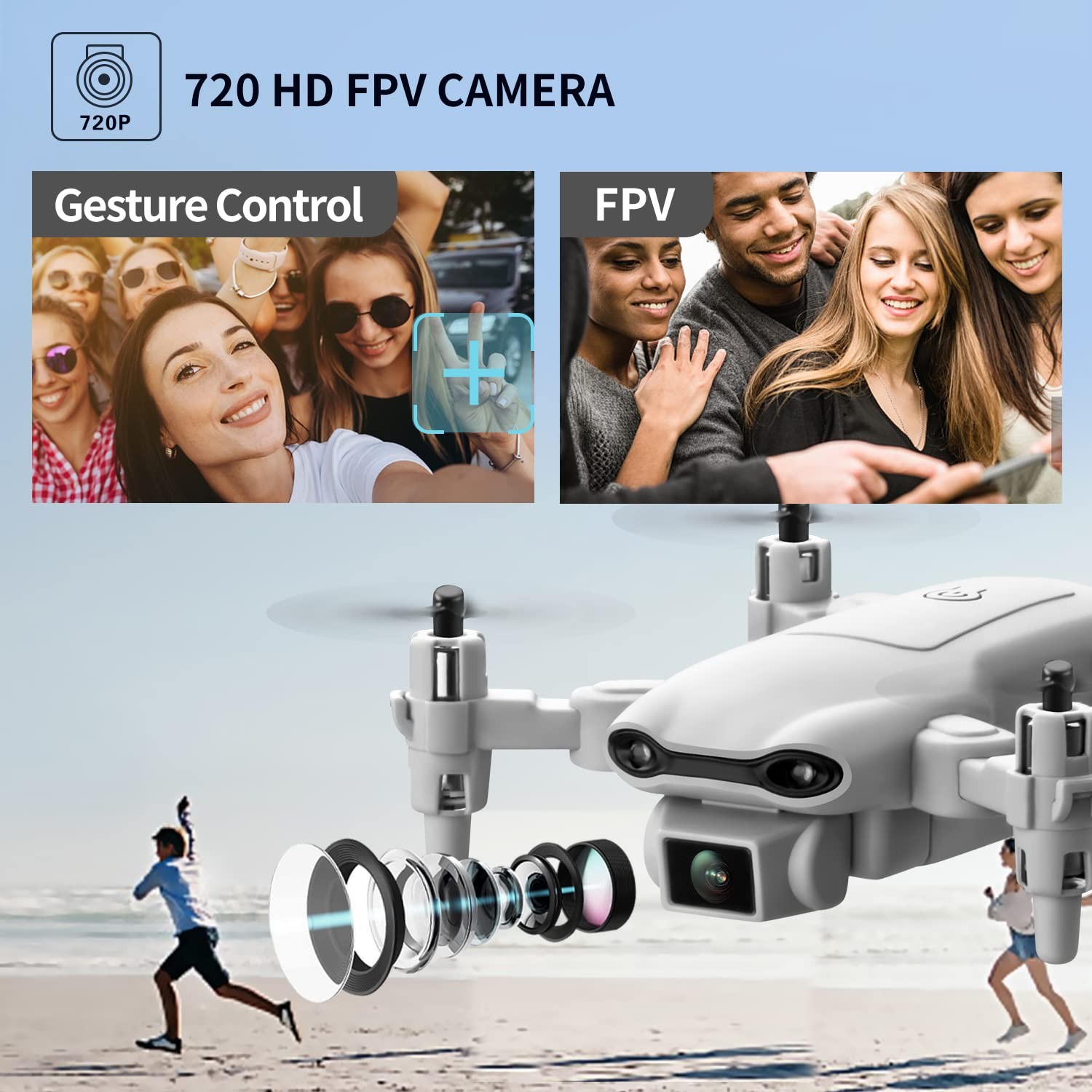 4DV9 Drone with 1080P HD Camera for Kids FPV Live Video RC Mini Quadcopter
