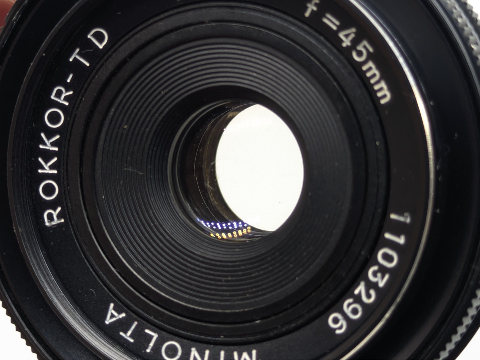 Video*[N MINT] Minolta ROKKOR TD 45mm F2.8 MF Pancake Prime Lens JAPAN 1day ship