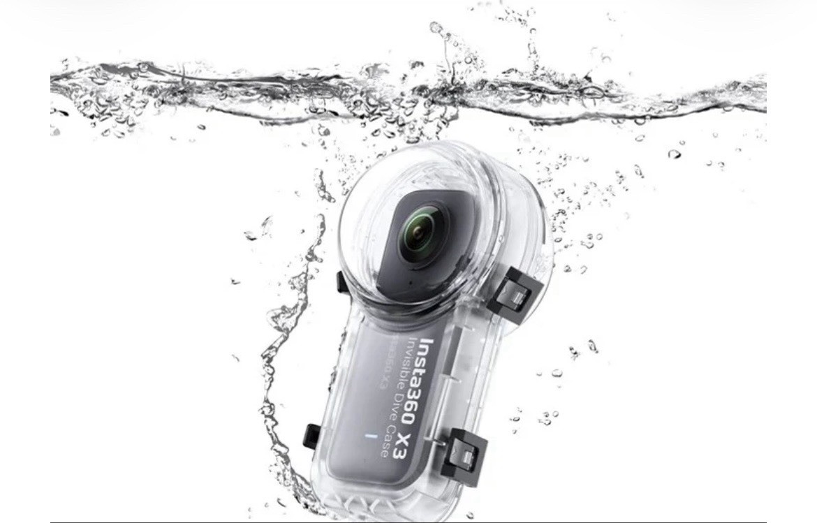 🔥Insta360 X3 Invisible Dive Case Waterproof Housing Water Resistant Clear/Black