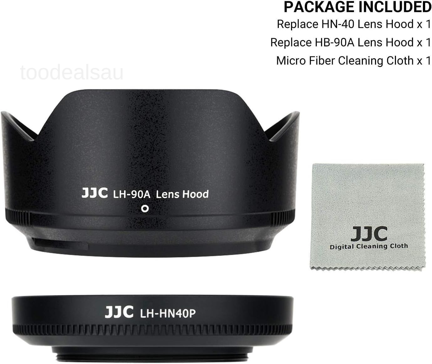 (1+1) Screw on + Bayonet Lens Hood Shade for Nikon Z30 Z50 Z fc Dual Lens Kit