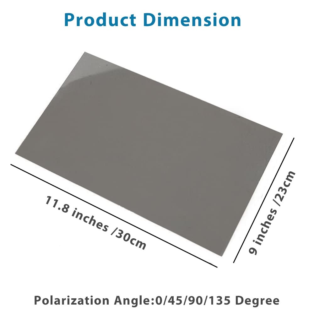 Adhesive Polarized Film Sheets 0/90/45/135 Degree Polarizer Linear Polarizing Fi