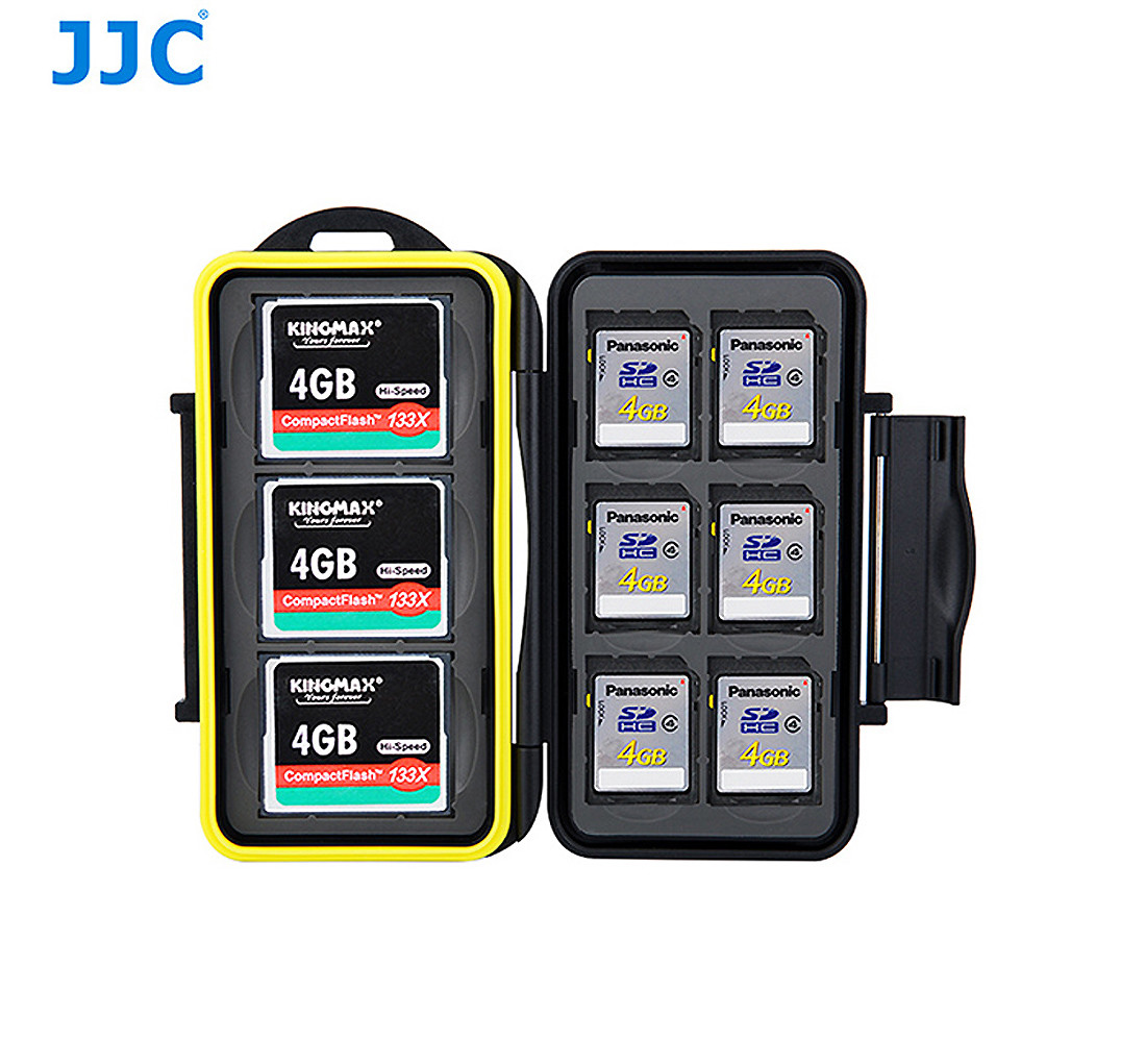 JJC MC-SD6CF3 Memory Card Case for 6 x SD & 3 x CF Compact Flash Card US Ship