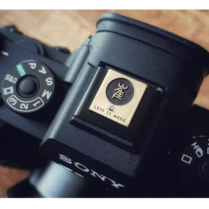 Camera Hot Cold Shoe Cover Cap Metal Customize Made Name Carve For Fuji Leica
