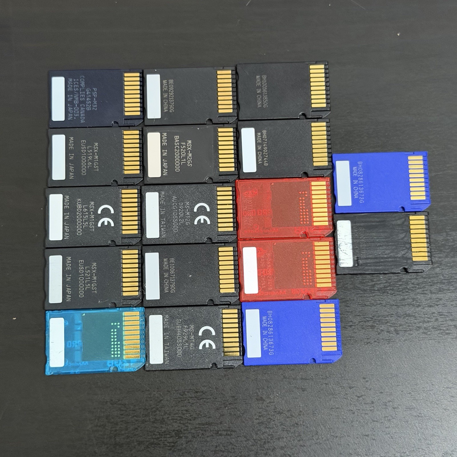 Lot of 17 Sandisk Sony OEM Memory Stick Pro Duo Cards 1GB 2GB 4GB 8GB