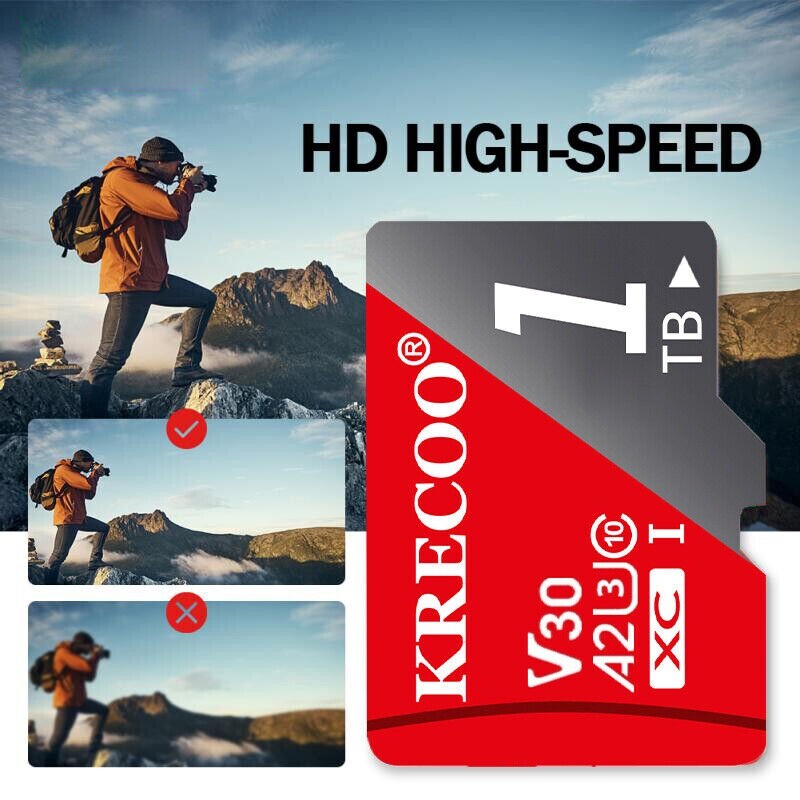 Micro SD Card 128GB 256GB 1TB Ultra Memory Card 4K & Adapter High Speed Mini LOT