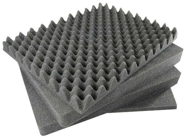 4 Piece Pluck Replacement foam set for Pelican 1550 Top, 2 middle PLUCK, Bottom