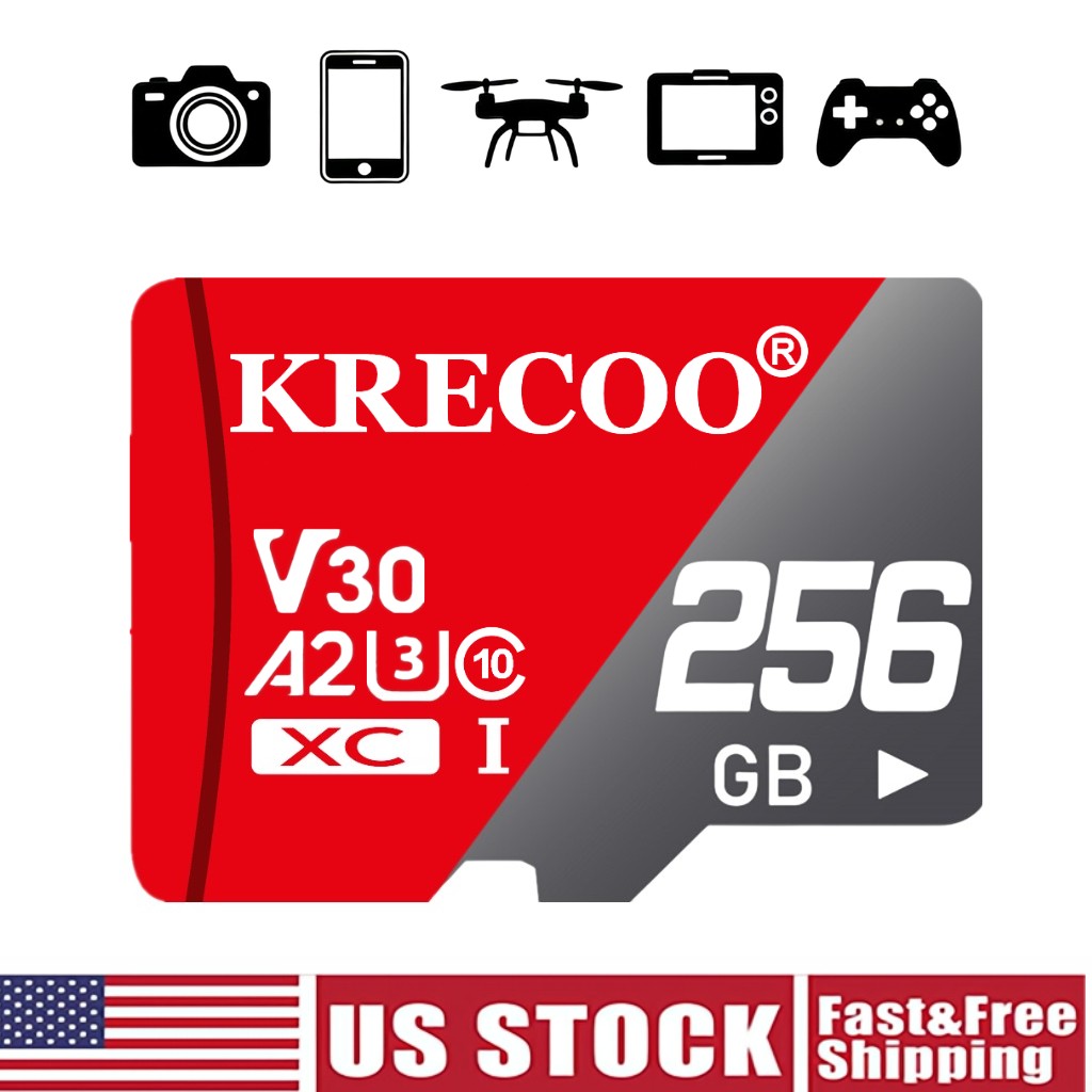 Micro SD Card 64GB-1024GB TF Class 10 for Smartphones Camena 1TB Wholesale Lot