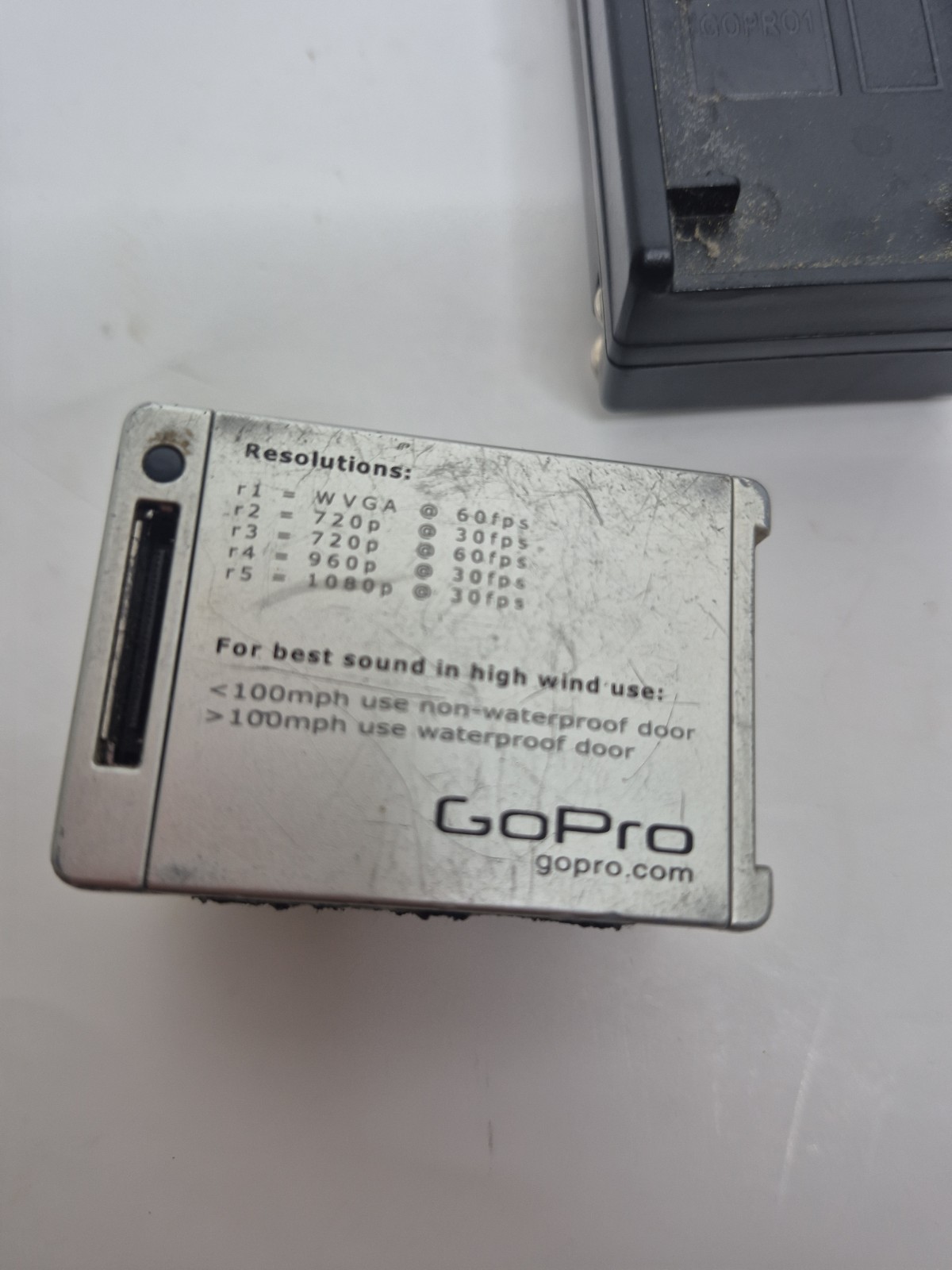 GoPro Hero 1 & 2 Action Camera – For Parts Or Repair As Is + Battery And Charger