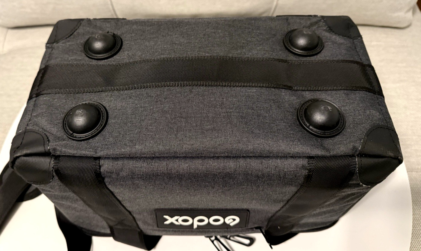 Godox padded Carry Bag 14x9x7 Gray/Black Camera Lens Gopro Flash Shoulder Strap