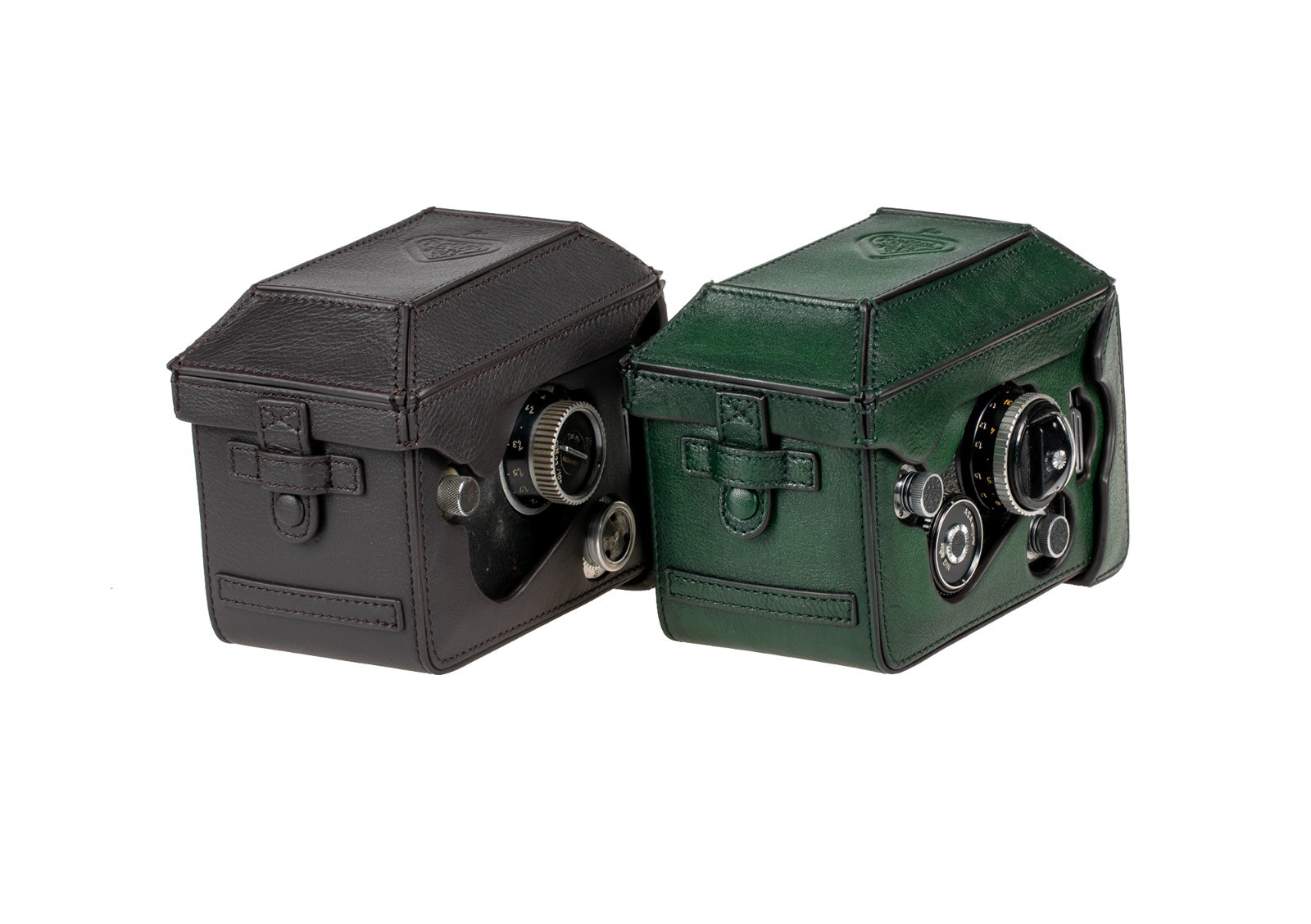 MR ZHOU Brown Leather Case f Rolleiflex 2.8F/E/D 3.5F/E/D with Rolleikin Kit