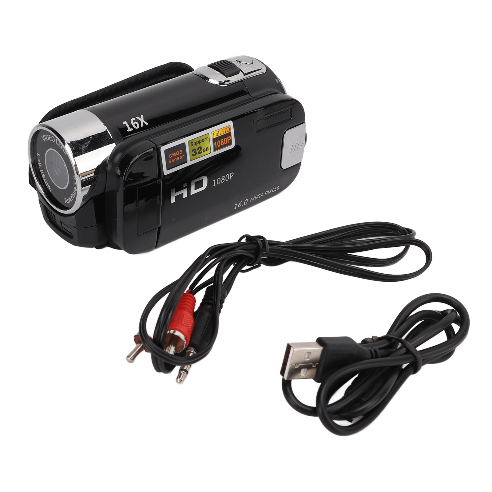 Handheld Video Camcorder 16X Zoom 4K Video Camera Recorder For Outdoor Adventure