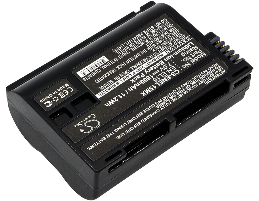 1600mAh Battery For Nikon 1 V1,Coolpix D7000,D600,D610,D7000,D7100,D7200;MB-D12
