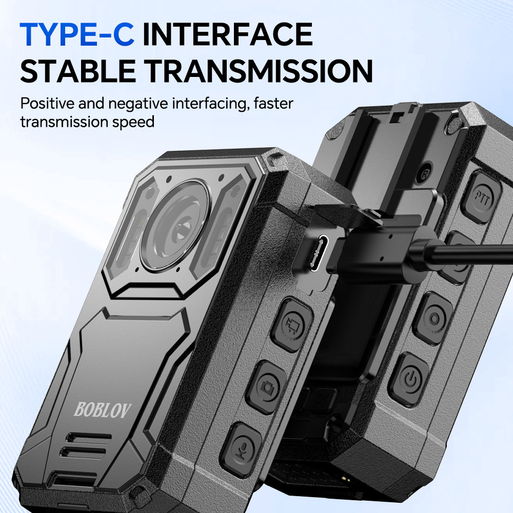 BOBLOV 2K Body worn Camera Audio Video Record 128GB police Law Enforcement Cam