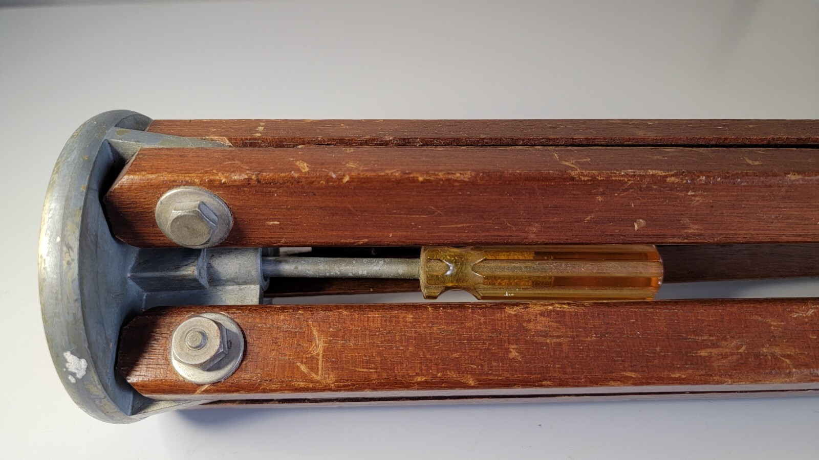 RARE Vintage FOTORITE Model G Wood Camera Tripod w/GRAFLEX Inc. Pan-Tilt Head