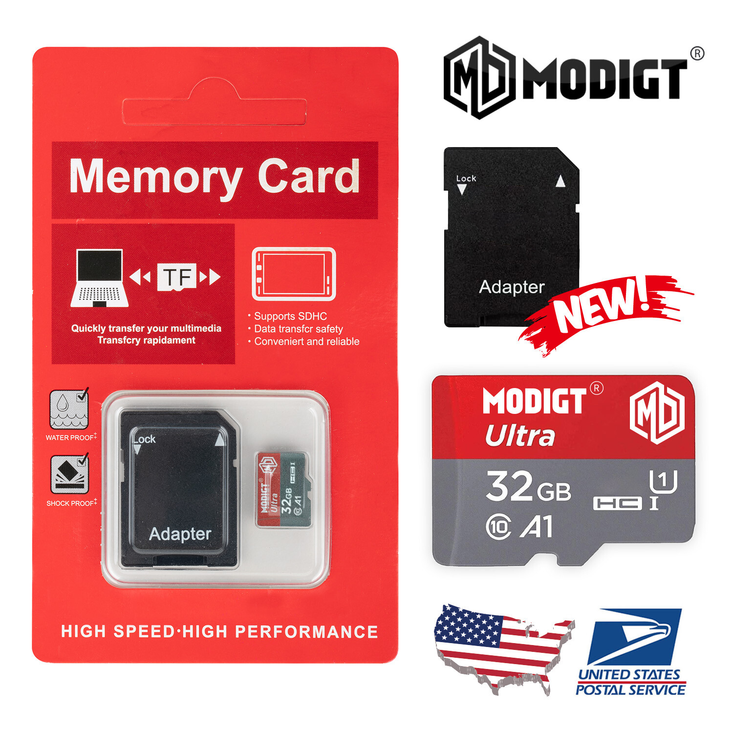 Micro SD Card 32GB 64GB 128GB 256GB 512GB Micro SD Memory Card TF Adapter