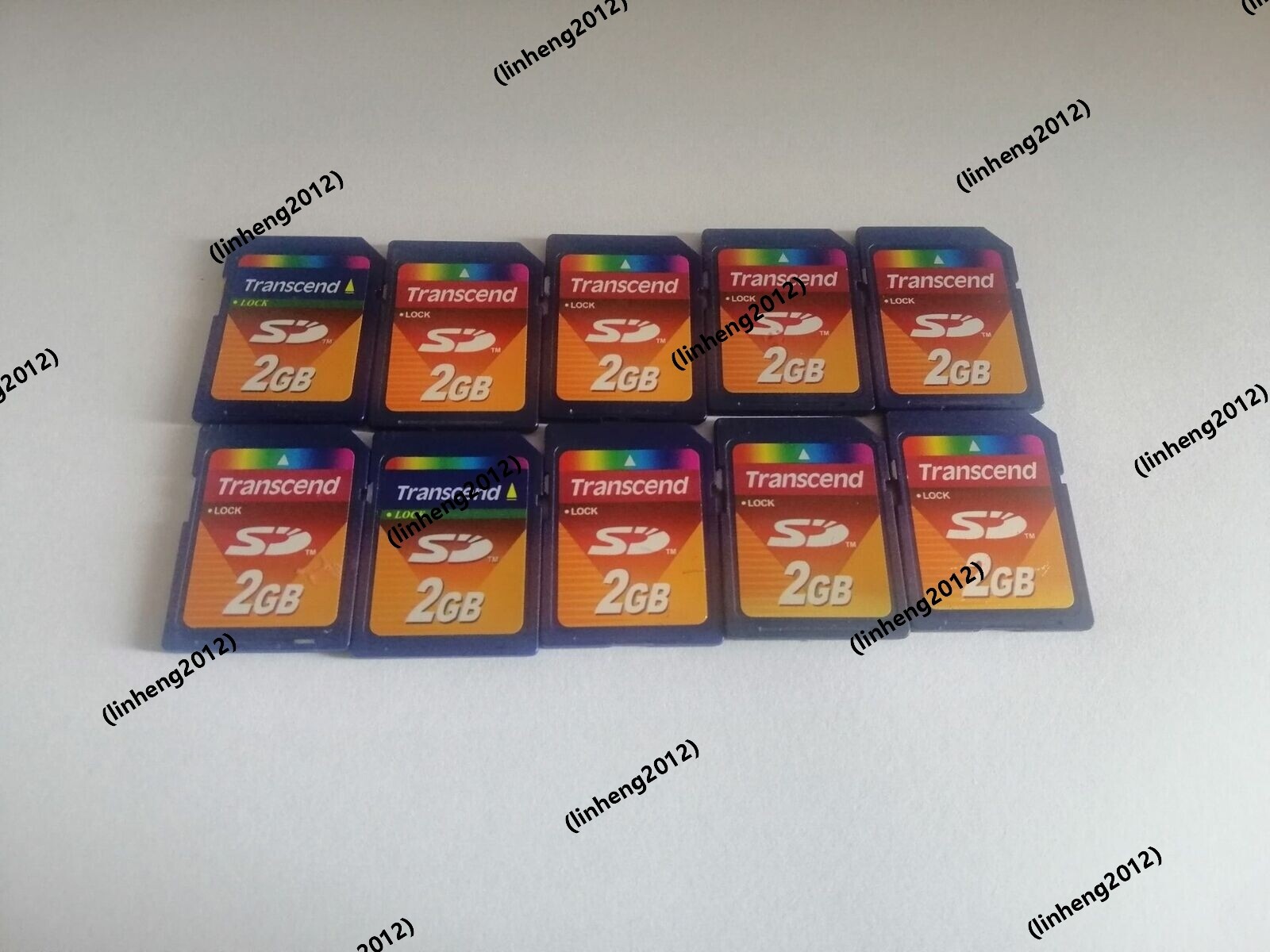 10PCS TRANSCEND 2GB SD CARD