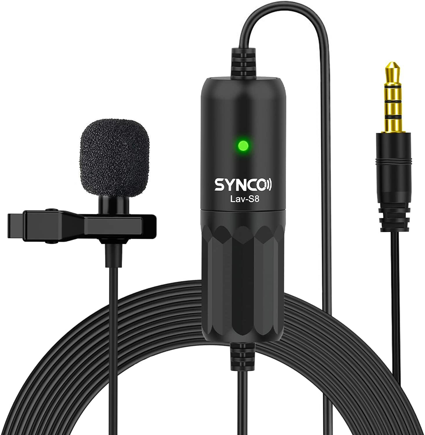 SYNCO S8-Professional-Lavalier-Microphone with Noise Reduction for Camera DSLR