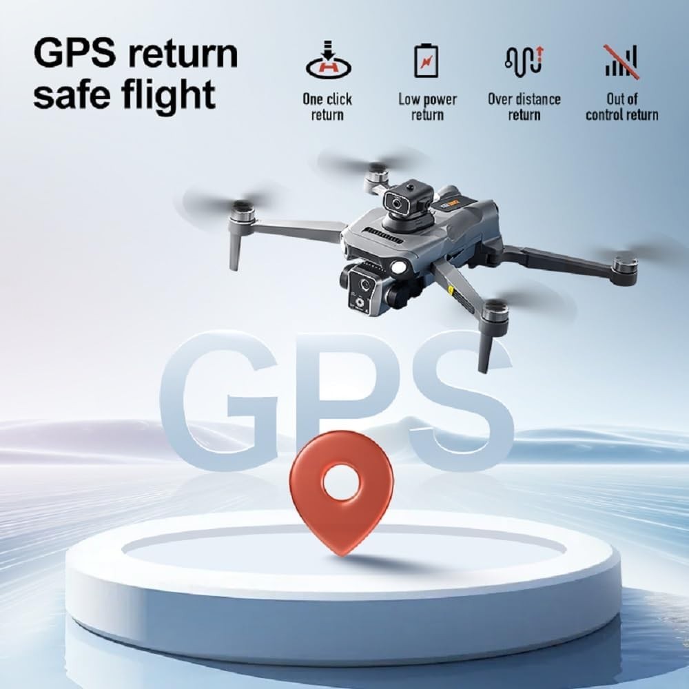 K19 Max GPS Drone with 4.5-inch Screen Controller with SD card, Unmanned Aerial