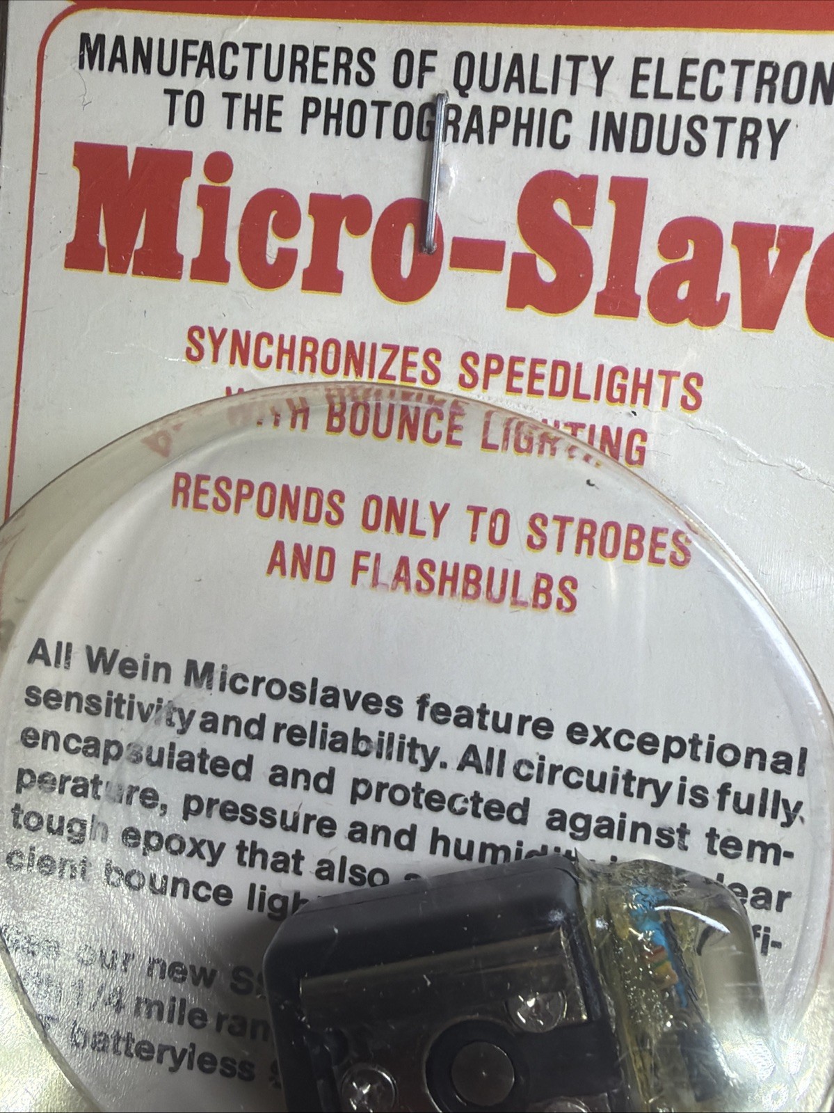 Vintage Wein Products Micro-Slave WP-HS Hot Shoe Photograph NEW NOS RARE WOW!