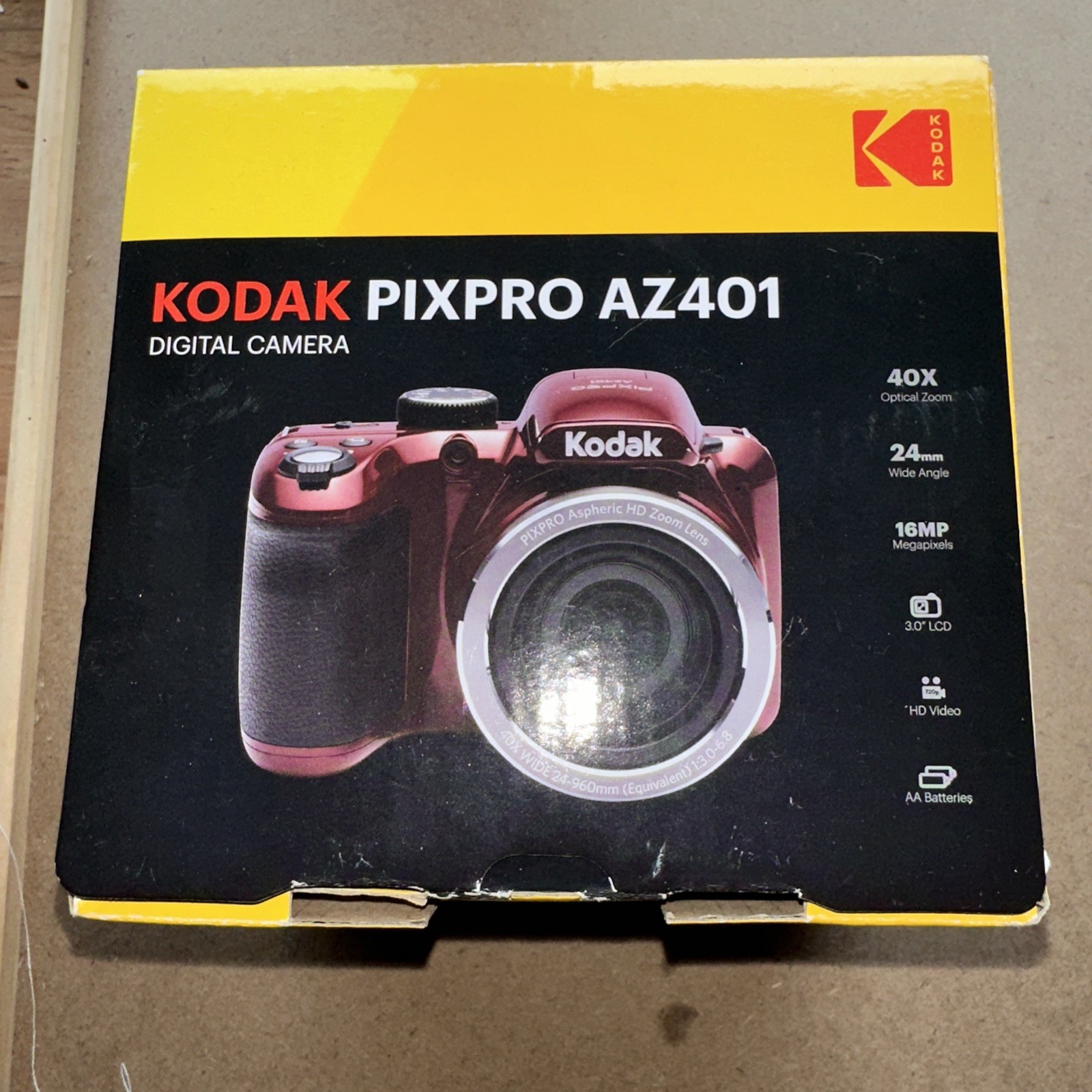 NEW KODAK PIXPRO AZ401 Bridge Digital Camera 16MP 40X Optical Zoom HD720p video