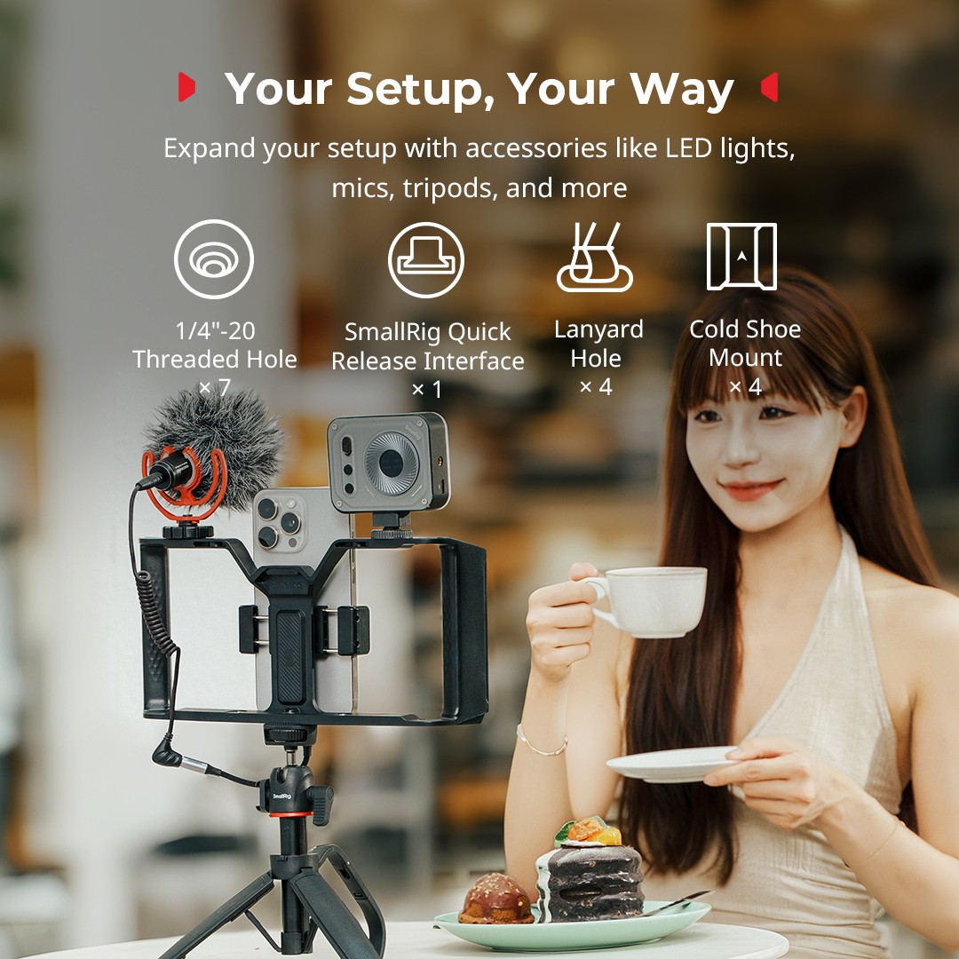 SmallRig Universal Phone Cage for iPhone 17/16/15/14/13/12 for Android