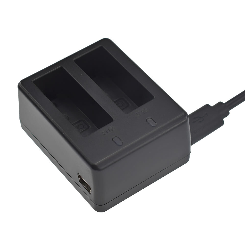 4Pcs 3.7V 900mah Li-ion Battery + Dual Charger for SJ4000 Action Sport Cam OS480
