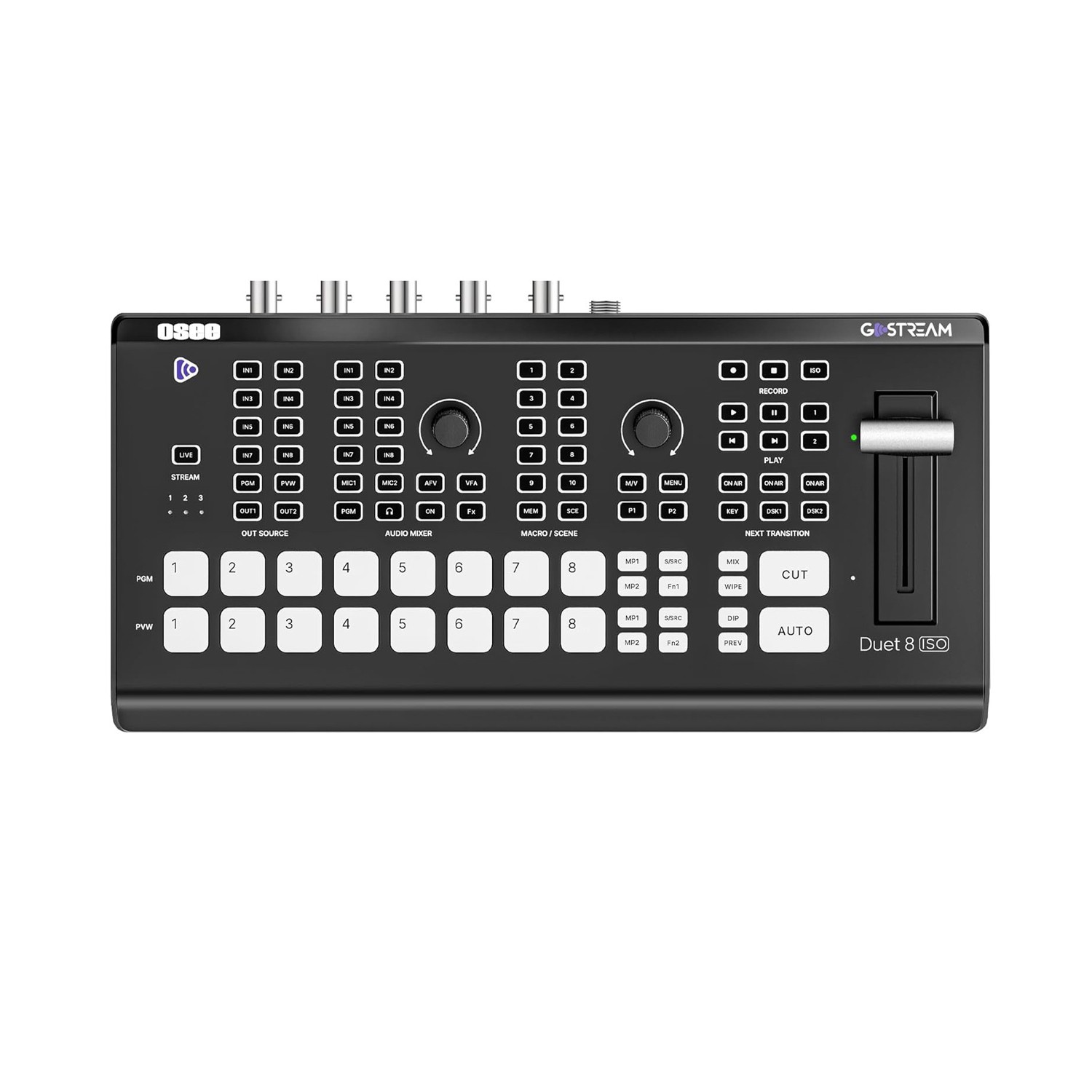 Osee GoStream Duet 8 ISO 8 Channels Video Switcher 4K-HDMI SDI Inputs Recording