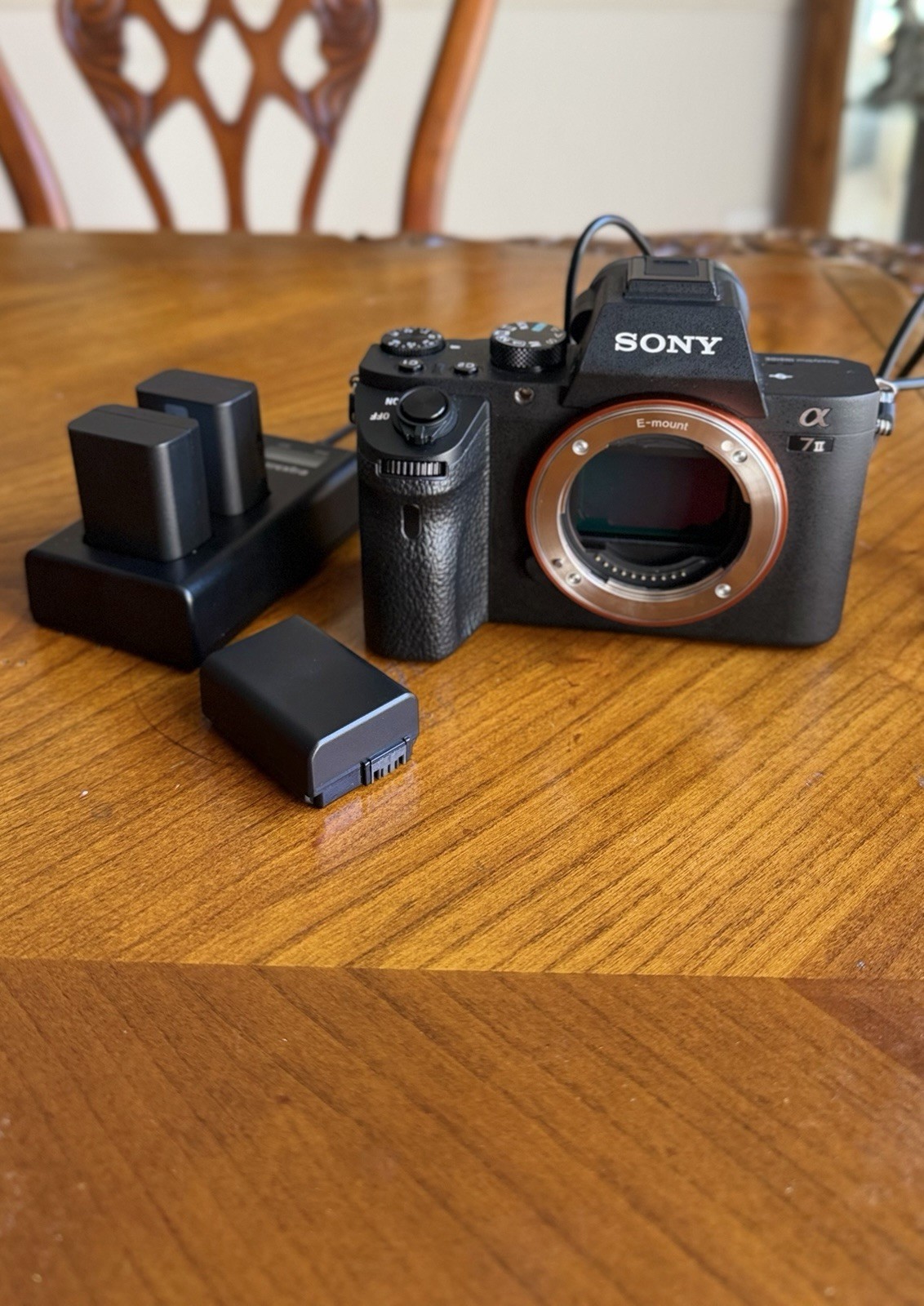 Sony Alpha 7 II Mirrorless Camera w/ Batteries and Charger