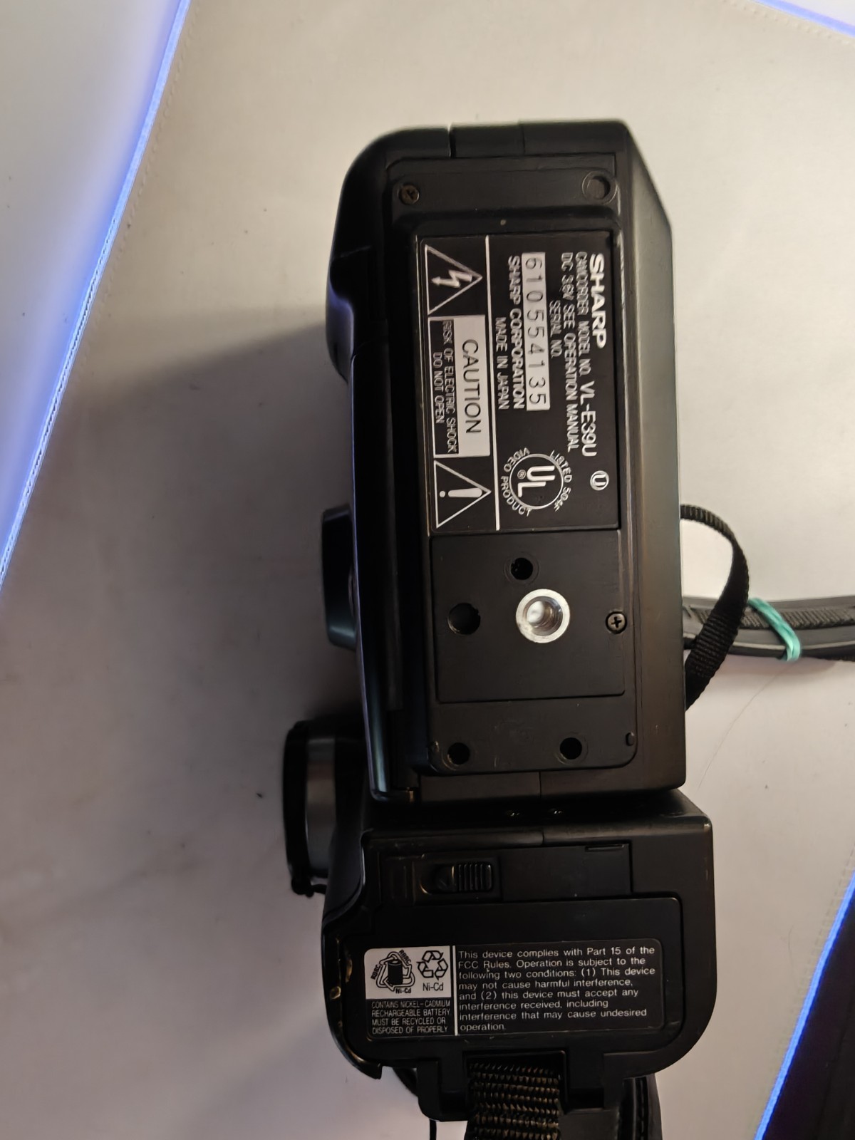 Sharp Viewcam VL-E39U Hi-Fi Monaural 12x Power Zoom New Battery TESTED