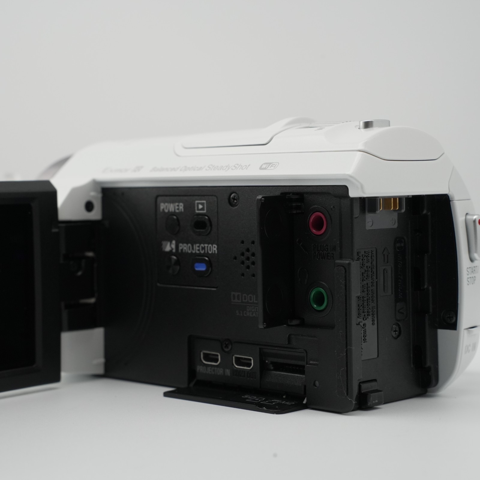 Sony HDR-PJ540 White Handycam Full HD Camcorder Built-in Projector Fully Tested