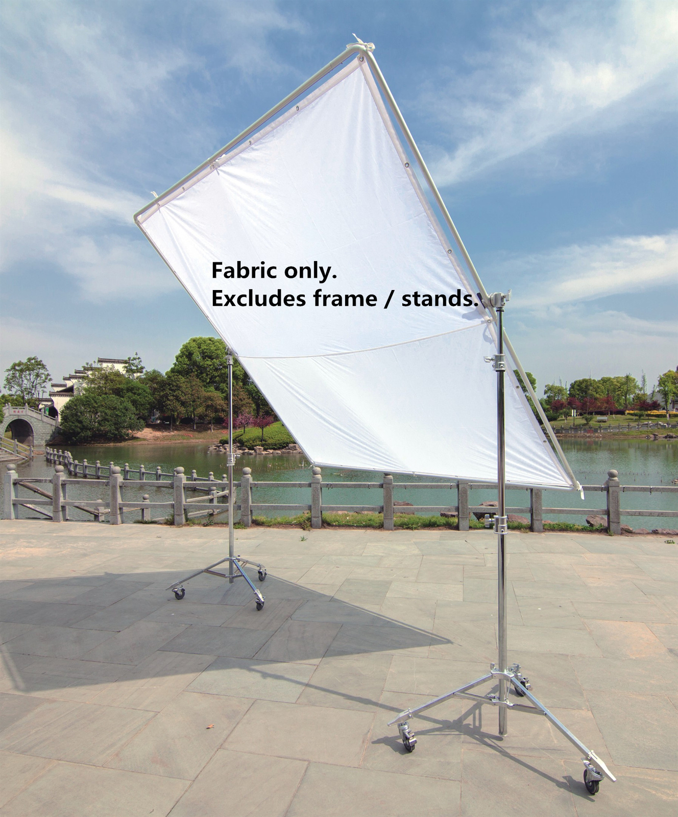 12’x12′ 12x12ft 3.6×3.6m Butterfly 1/2 Half Grid Cloth Lite Diffusion Silk #3032
