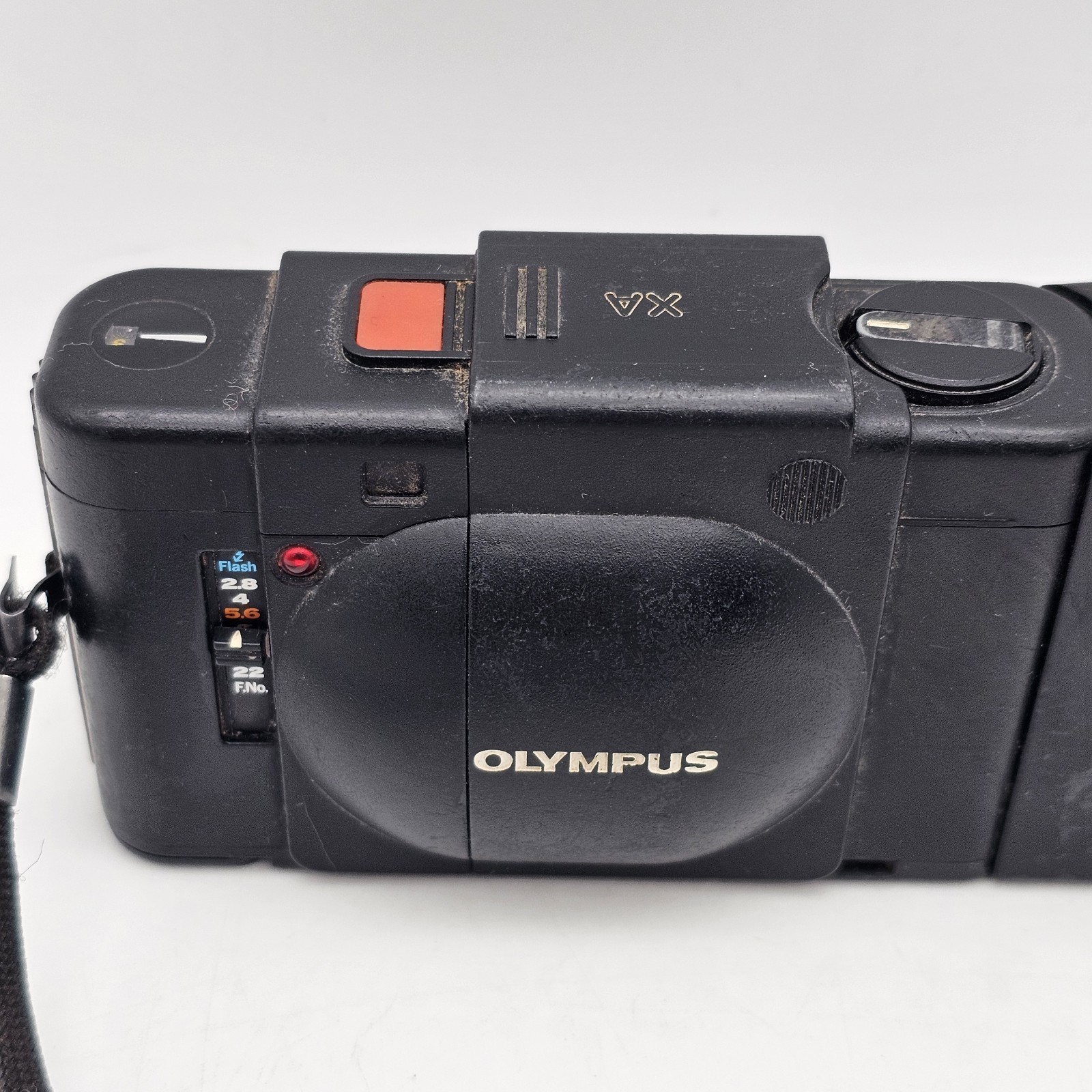 Olympus XA 35mm Rangefinder Compact Film Camera Black A11 flash – UNTESTED PARTS