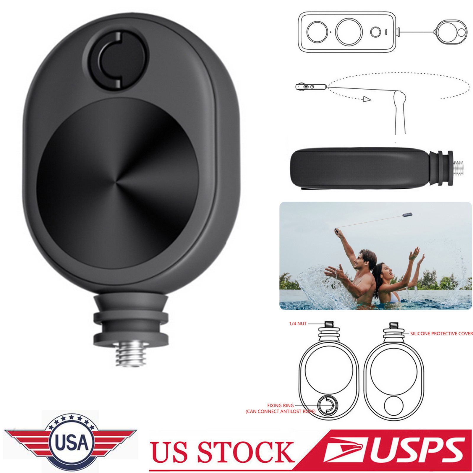 For Insta360 ONE RS/ONE/ONE X2/ONE R/X Camera Bullet Time Box Retractable Cord