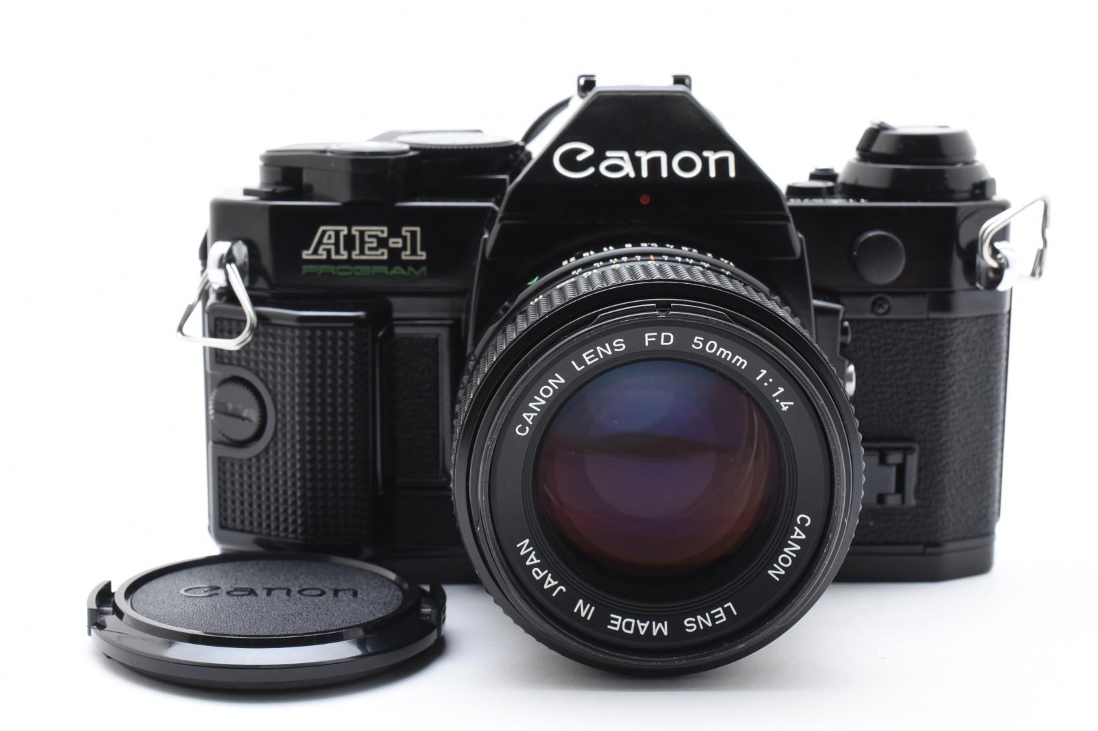 Read!! [Excellent+5] Canon AE-1 Program Film Camera Black New FD 50mm f1.4 JAPAN