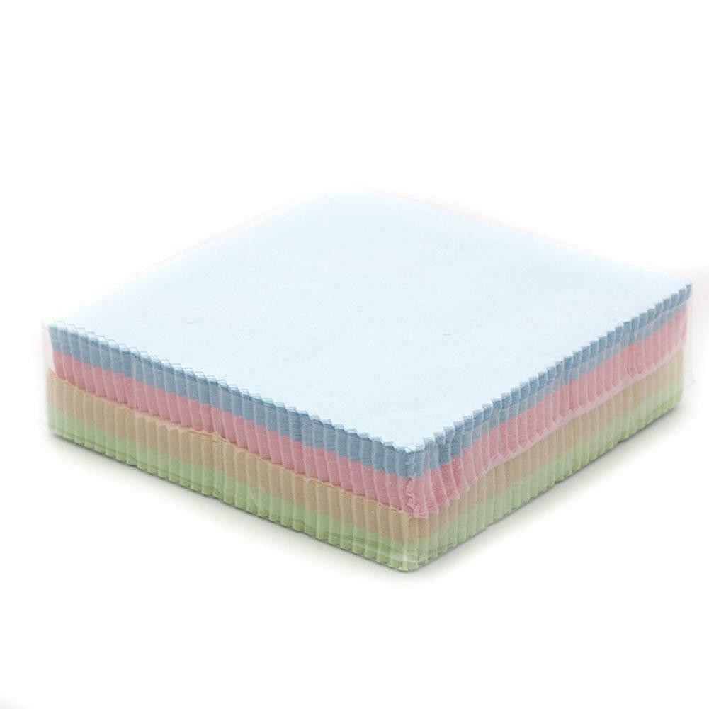 TechTongda 100pcs 5*5″ Microfiber Glasses Cleaning Cloth Brand New High Quality