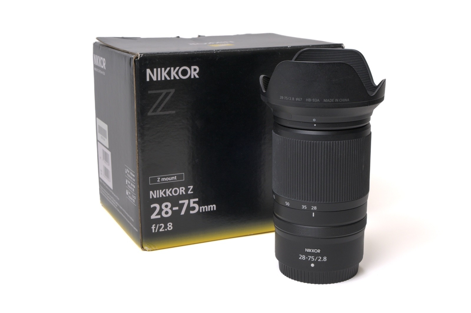 Nikon NIKKOR Z 28-75mm f/2.8 Lens – Excellent, Fast f/2.8 Zoom, Boxed, Hood