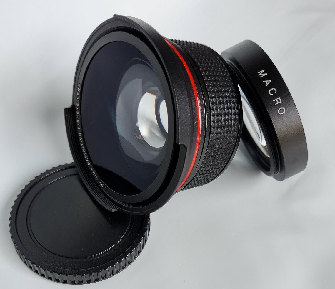 Ultra Super HD Panoramic Fisheye Lens For Canon GL2 GL1