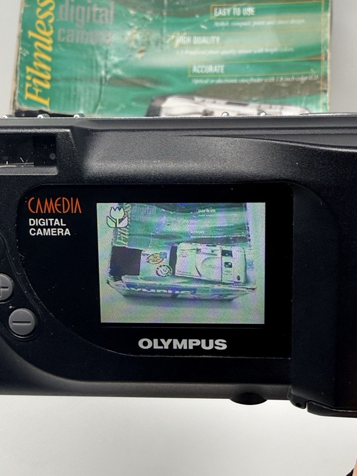 Olympus Camedia D 360 Digital Camera 1.3MP 8MB Card Tested Complete