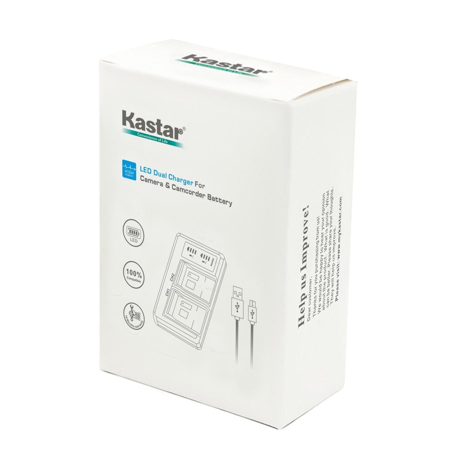 Kastar Battery LTD2 USB Charger for Leica S, Q2, SL2, SL2-S, SL3, Typ 601 Camera