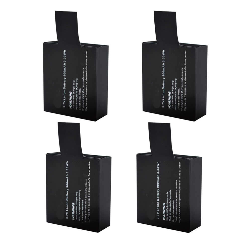 4x Li-ion 3.7v 900mAh Battery for DBPower SJ4000 SJ5000 EX5000 SJ6000 EX4000